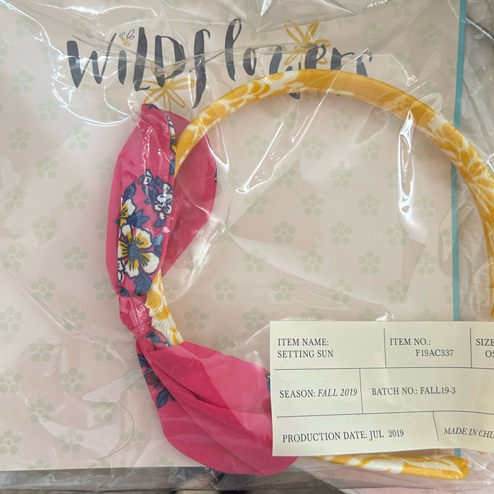 Wildflowers Girls NWT “Setting Sun” Headband Fall 2019